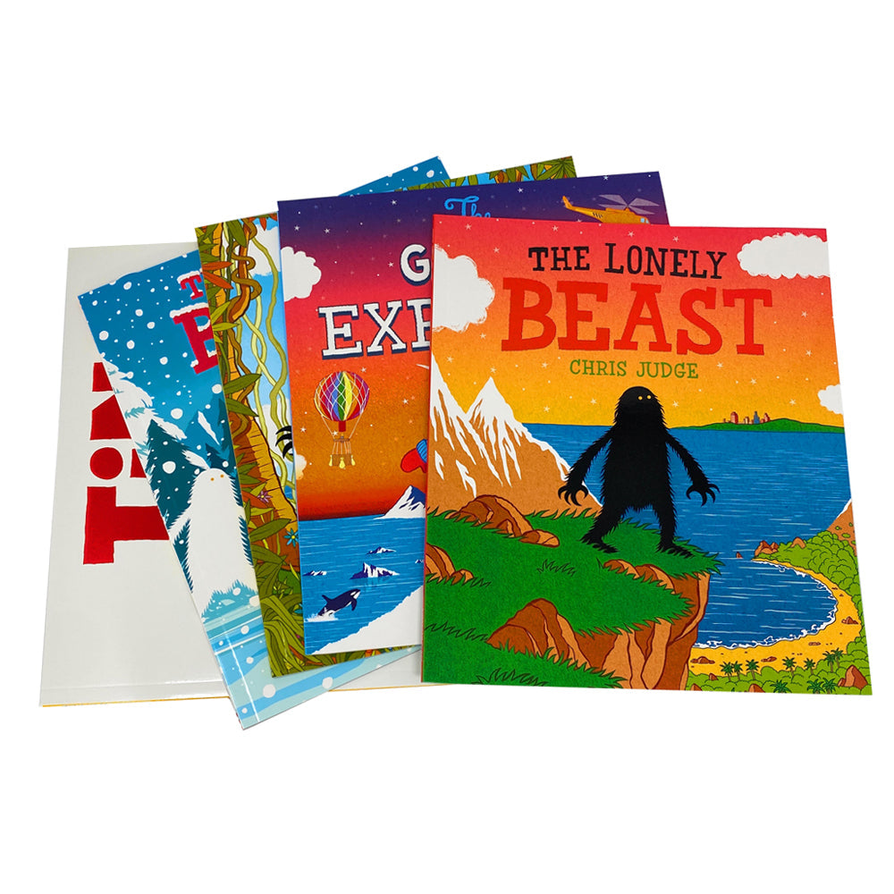 Chris Judge 5-Book Picture Flat Collection | Fun & Imaginative Children's Stories – Brave Beast, Explorer, Snow, Tin & More | Adventure & Creativity