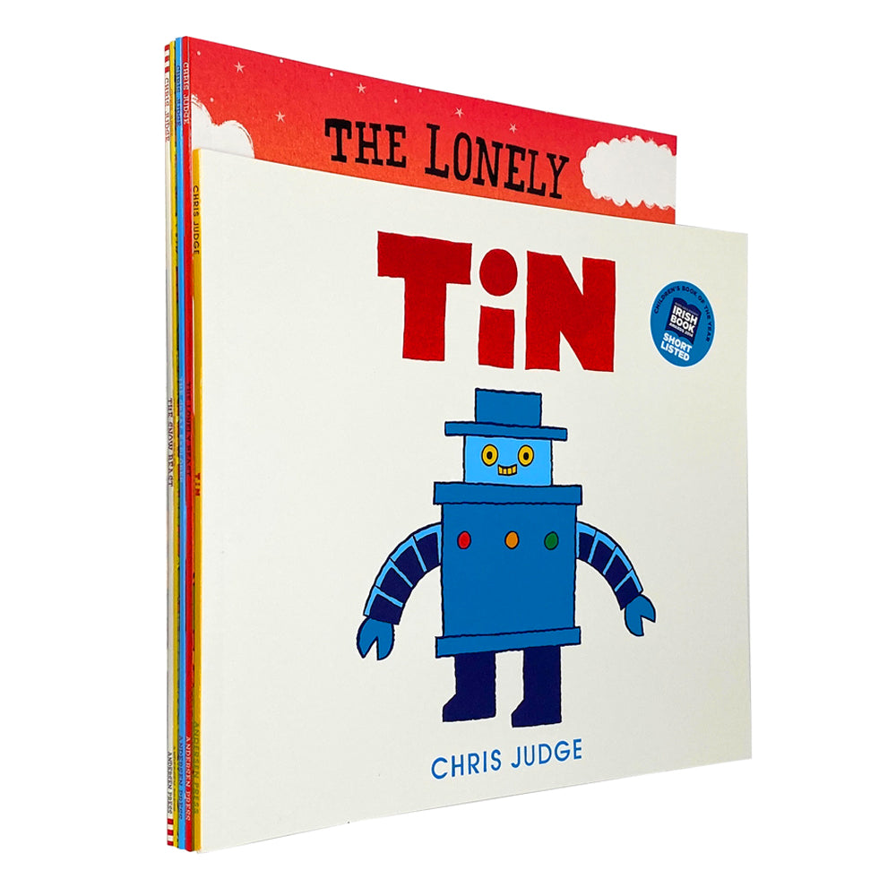 Chris Judge 5-Book Picture Flat Collection | Fun & Imaginative Children's Stories – Brave Beast, Explorer, Snow, Tin & More | Adventure & Creativity