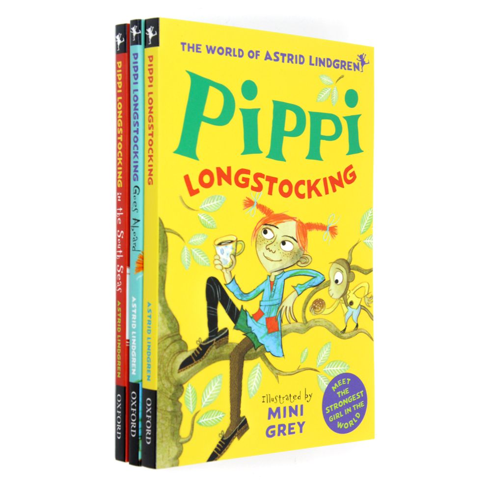 Astrid Lindgren 3 Book Collection Set – Pippi Longstocking Adventures | Classic Children's Fiction, Funny Kids Stories, Paperback Books for 8+ years