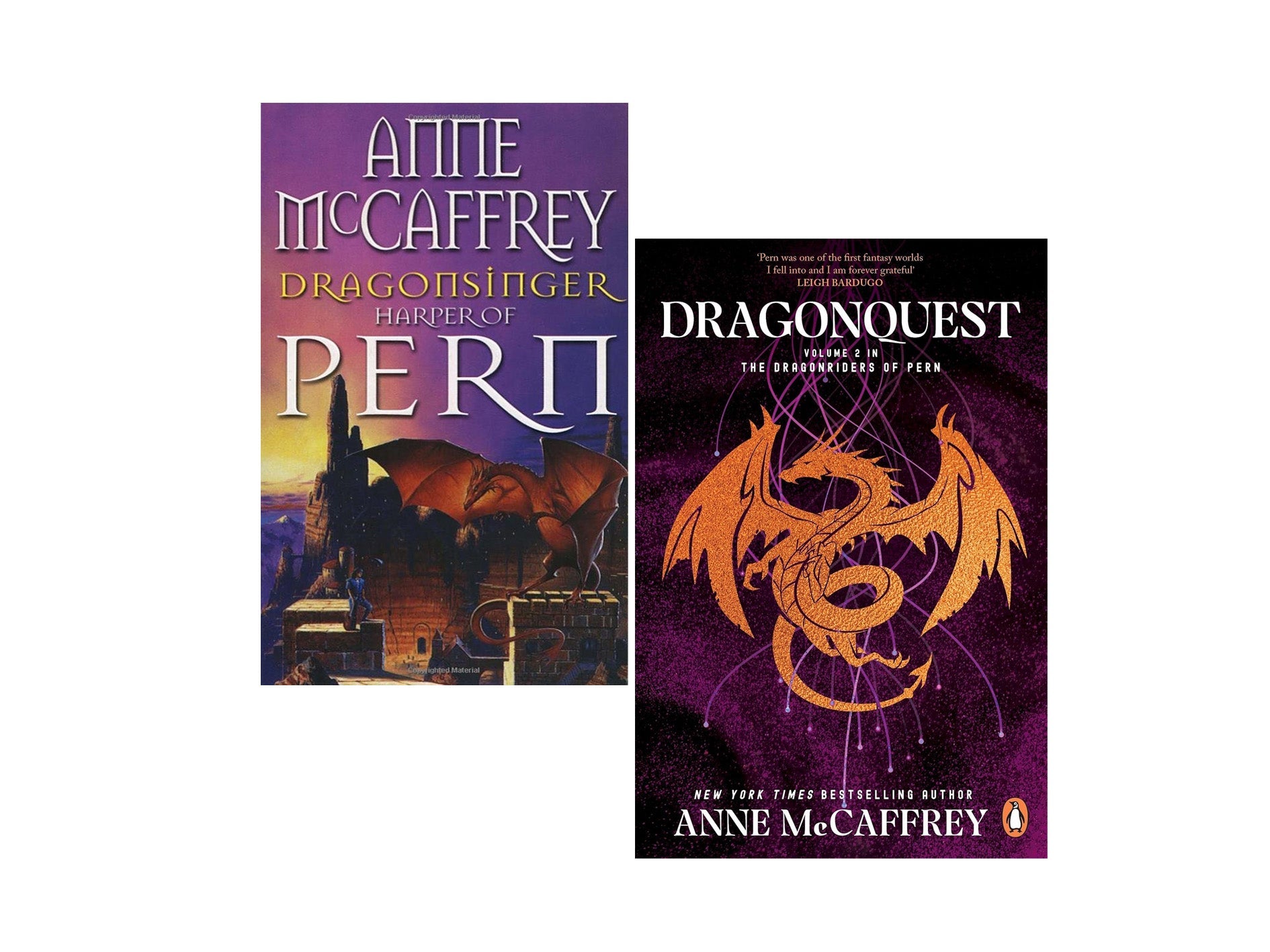 Dragonsinger & Dragonquest 2 book set by Anne McCaffrey