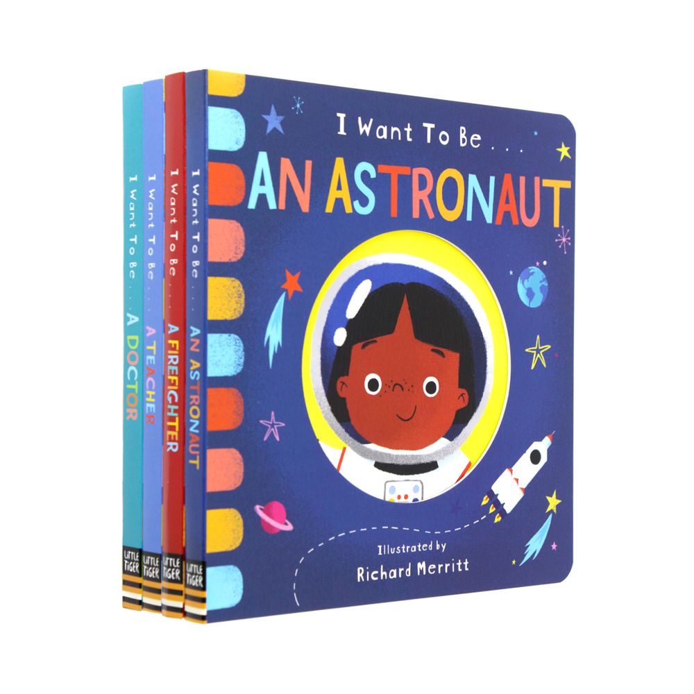 I Want To Be A.. Early Career Books for Curious Minds – 4 Book Children's Set by Richard Merritt | Educational, Interactive Stories with Mirror Ending