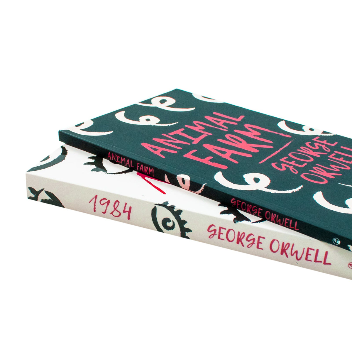George Orwell 2 Books Set Collection, Animal Farm, 1984 Big Brother is watching