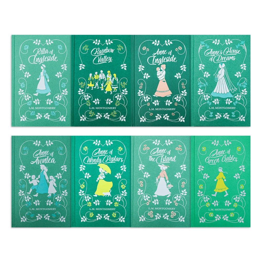 The Complete Collection Anne Of Green Gables 8 Books Hardcover Set - Classic Children's Literature, Adventure, Friendship, Imagination & More