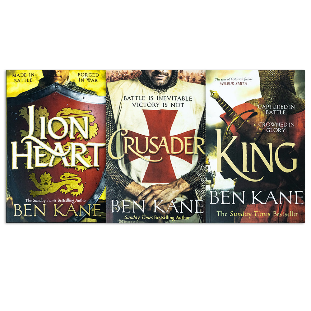 Richard the Lionheart Collection by Ben Kane – 3 Book Set Including Crusader, Lionheart & King – Epic Historical Fiction Full of War, Honor &Adventure