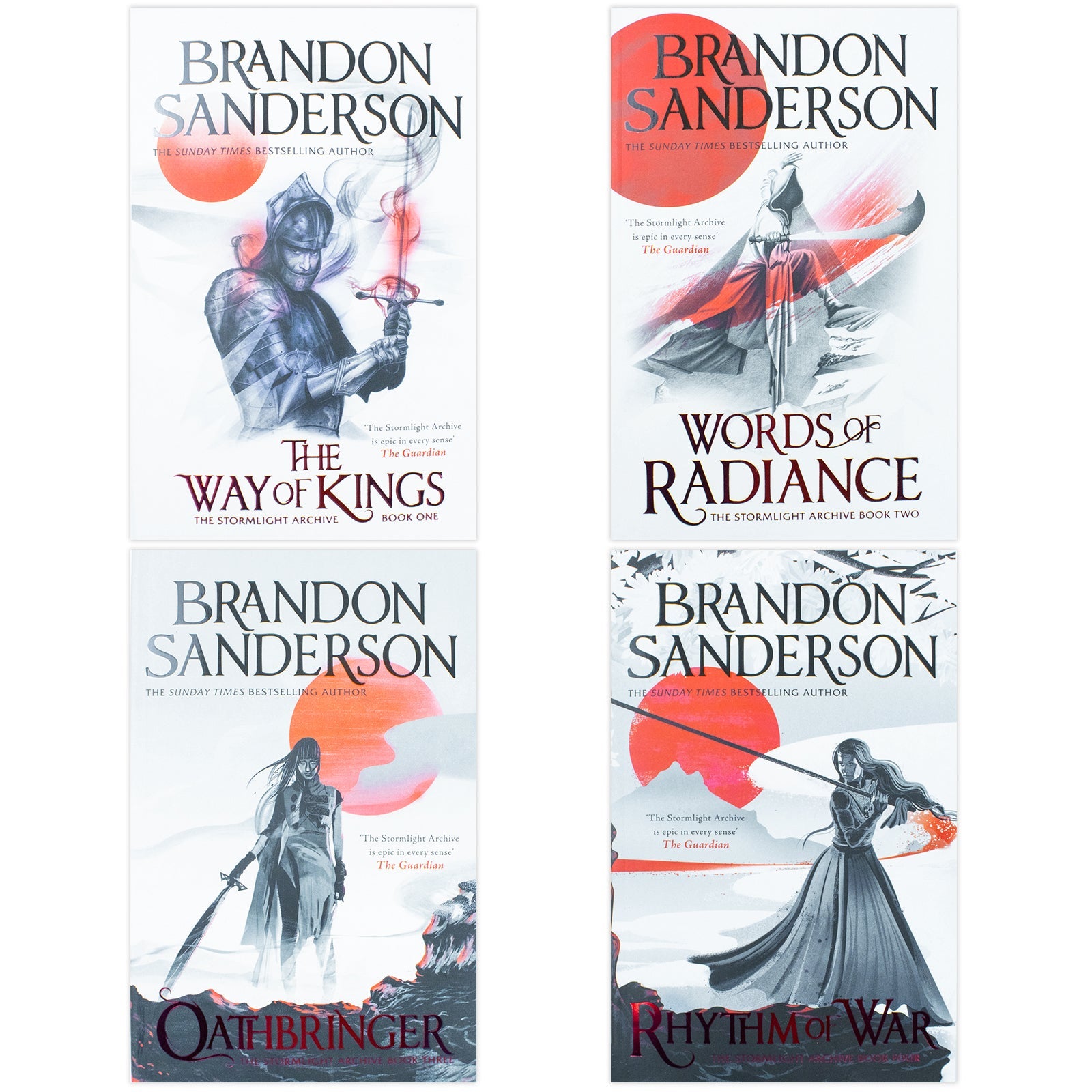 The Stormlight Archive 4-Book Set by Brandon Sanderson – Epic fantasy, magic, heroes, rich world-building, adventure, bestselling book series