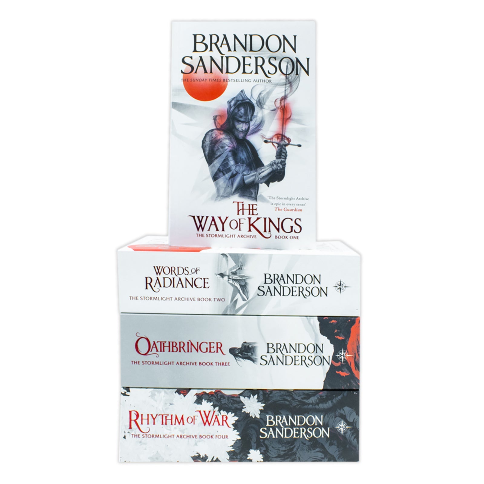 The Stormlight Archive 4-Book Set by Brandon Sanderson – Epic fantasy, magic, heroes, rich world-building, adventure, bestselling book series