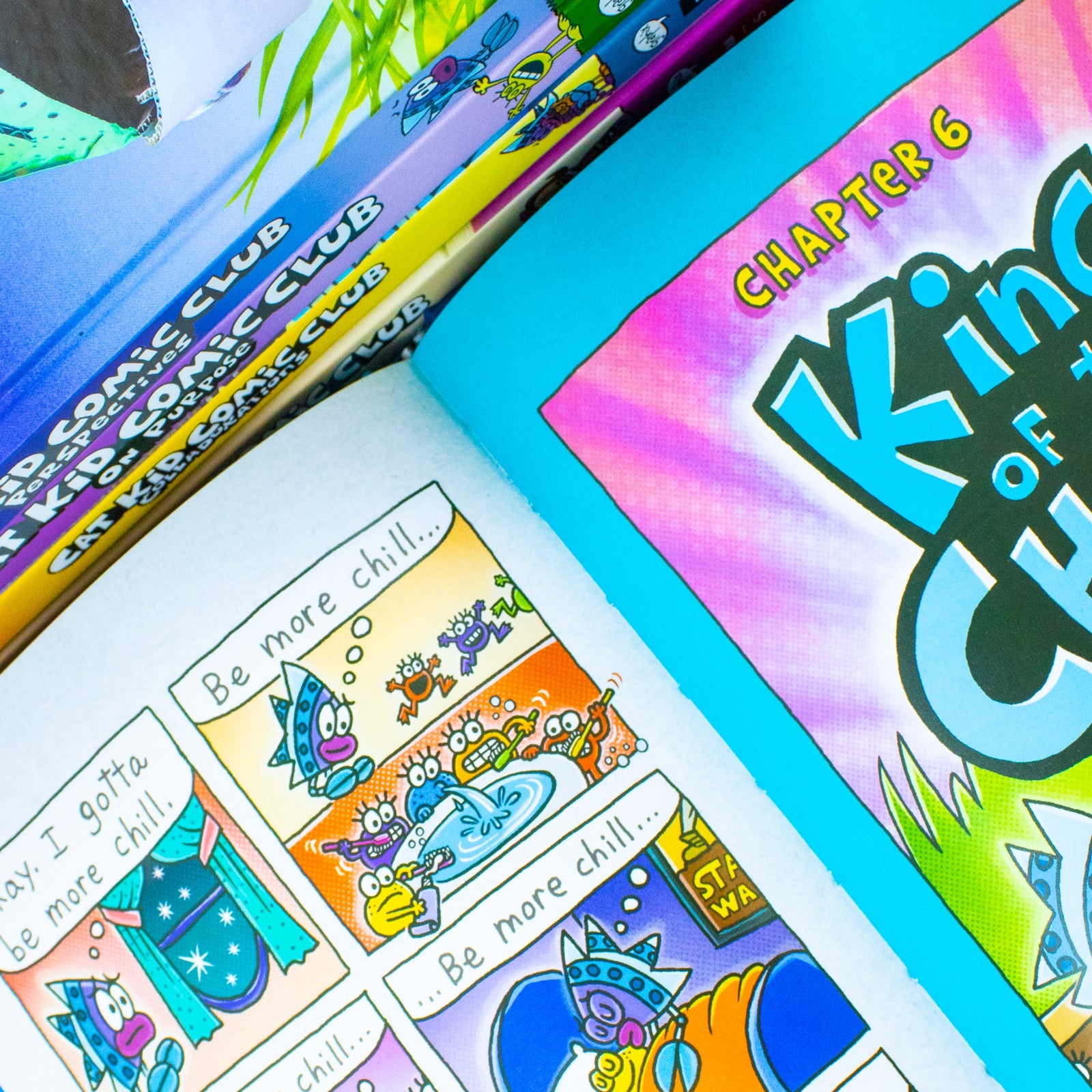 Cat Kid Comic Club Series Collection 5 Books Set By Dav Pilkey (Cat Kid Comic Club, Perspectives, On Purpose, Collaborations & Influencers)