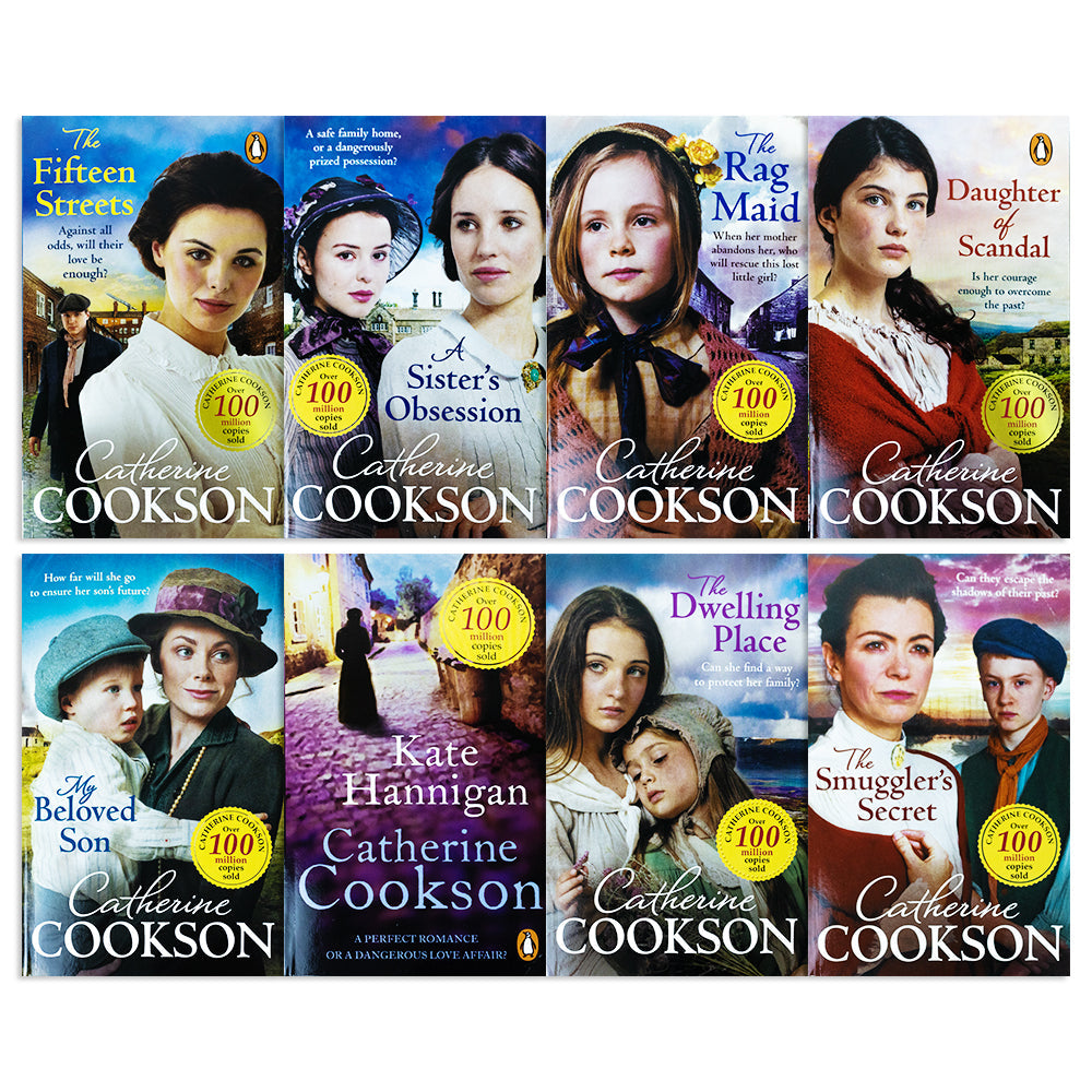Catherine Cookson Collection 8 Book Set – My Beloved Son, The Dwelling Place, The Rag Maid, Kate Hannigan & More | Historical Fiction Books