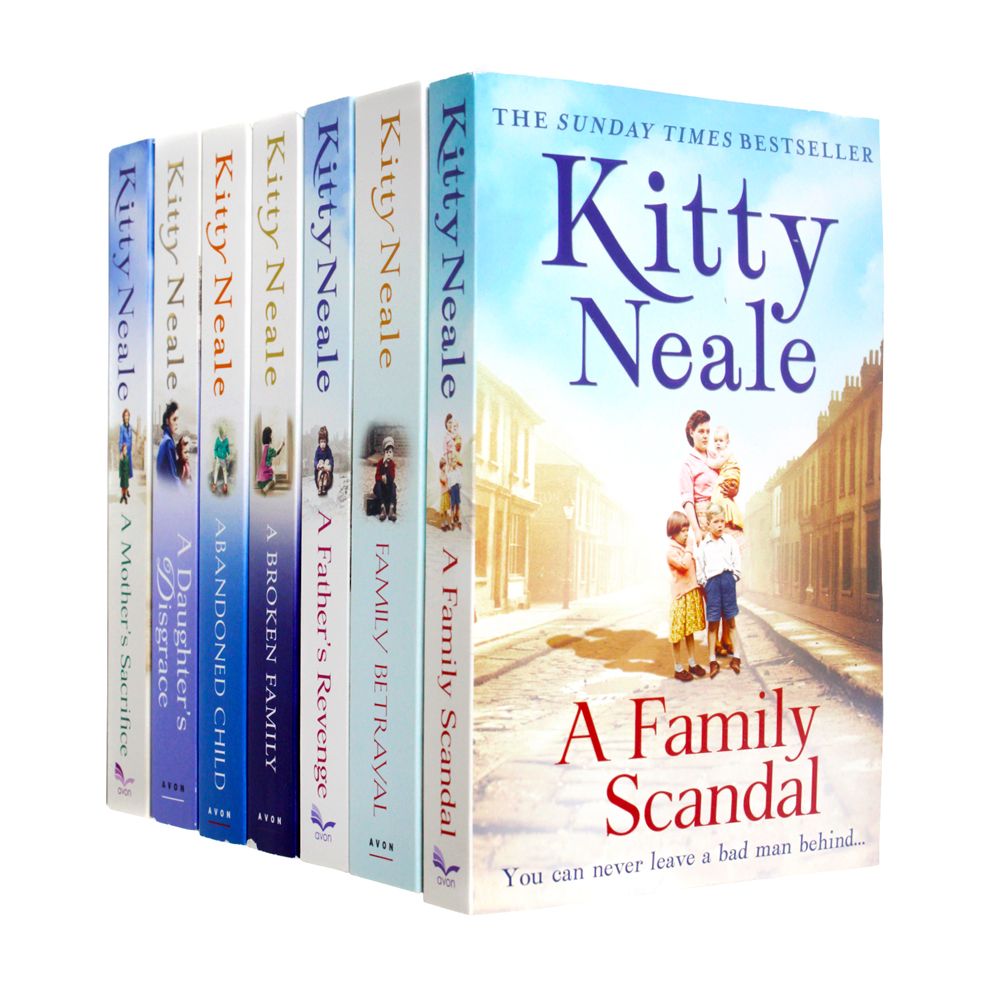 Kitty Neale 7 Paperback Book Collection| Emotional Family Drama & Fiction | Broken Families, Love, Sacrifice, Adversity & Redemption| Must-Read Novels