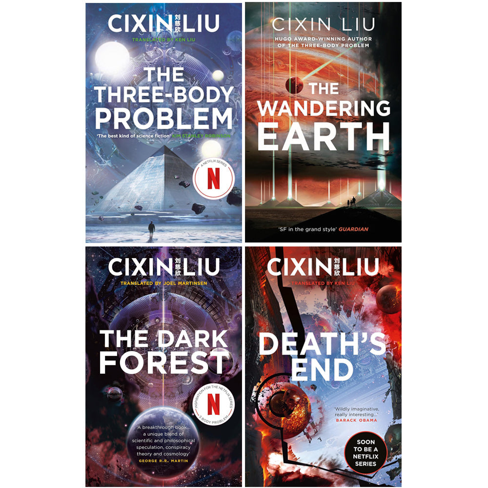 Three Body Problem Series 4 Book Collection by Cixin Liu | Dark Forest & More | Epic Sci-Fi, Space Opera, Aliens, Time Travel, Dystopia & Adventure