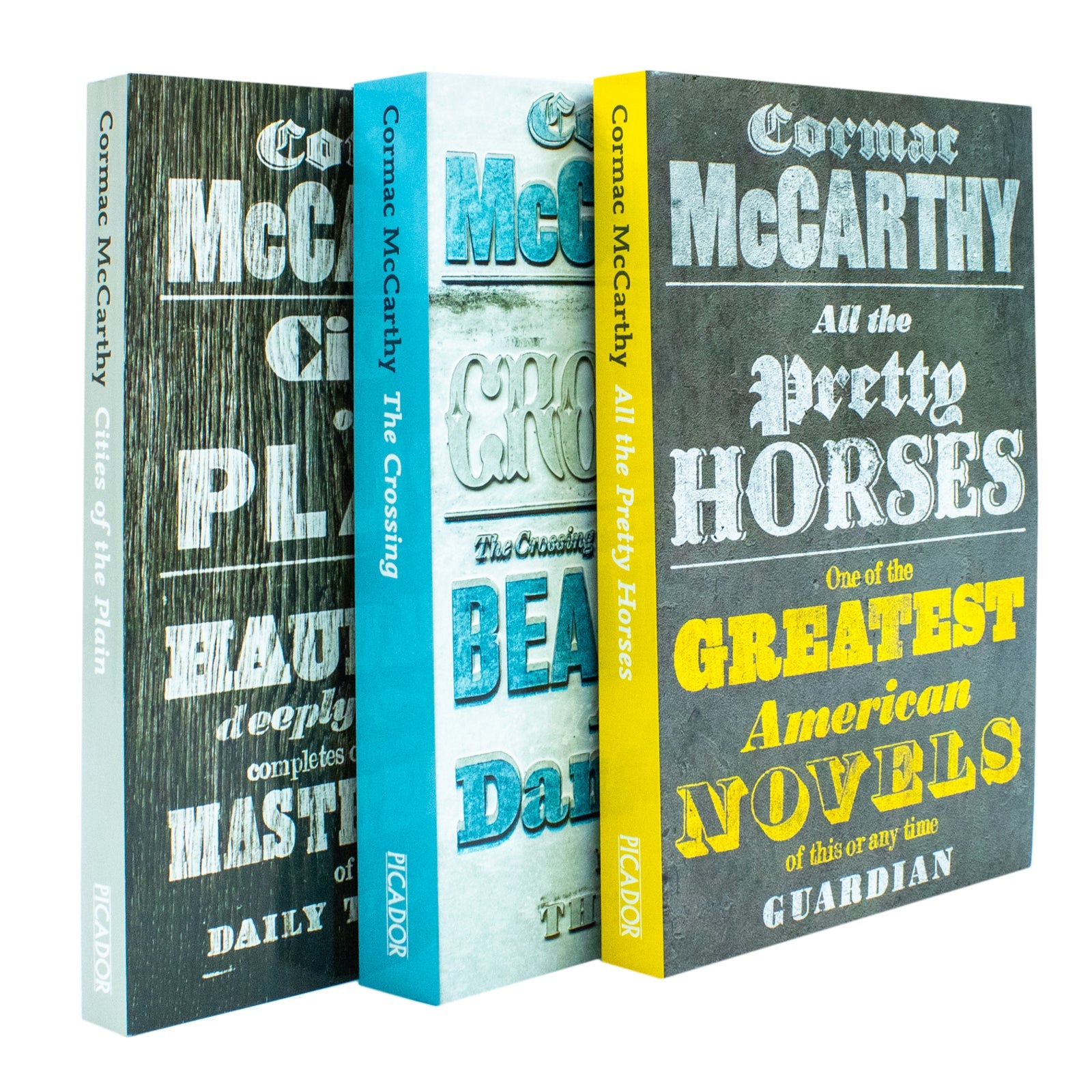 Border Trilogy 3-Book Collection by Cormac McCarthy – Classic American Literature Featuring All the Pretty Horses, The Crossing & Cities of the Plain