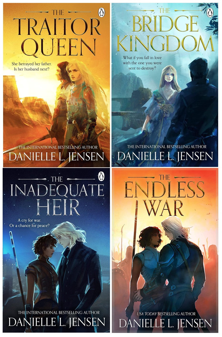 The Bridge Kingdom Series – 4-Book Paperback Set by Danielle Jensen |YA Fantasy, Magic, Romance, Royalty, Betrayal & Adventure| Epic Kingdom Stories
