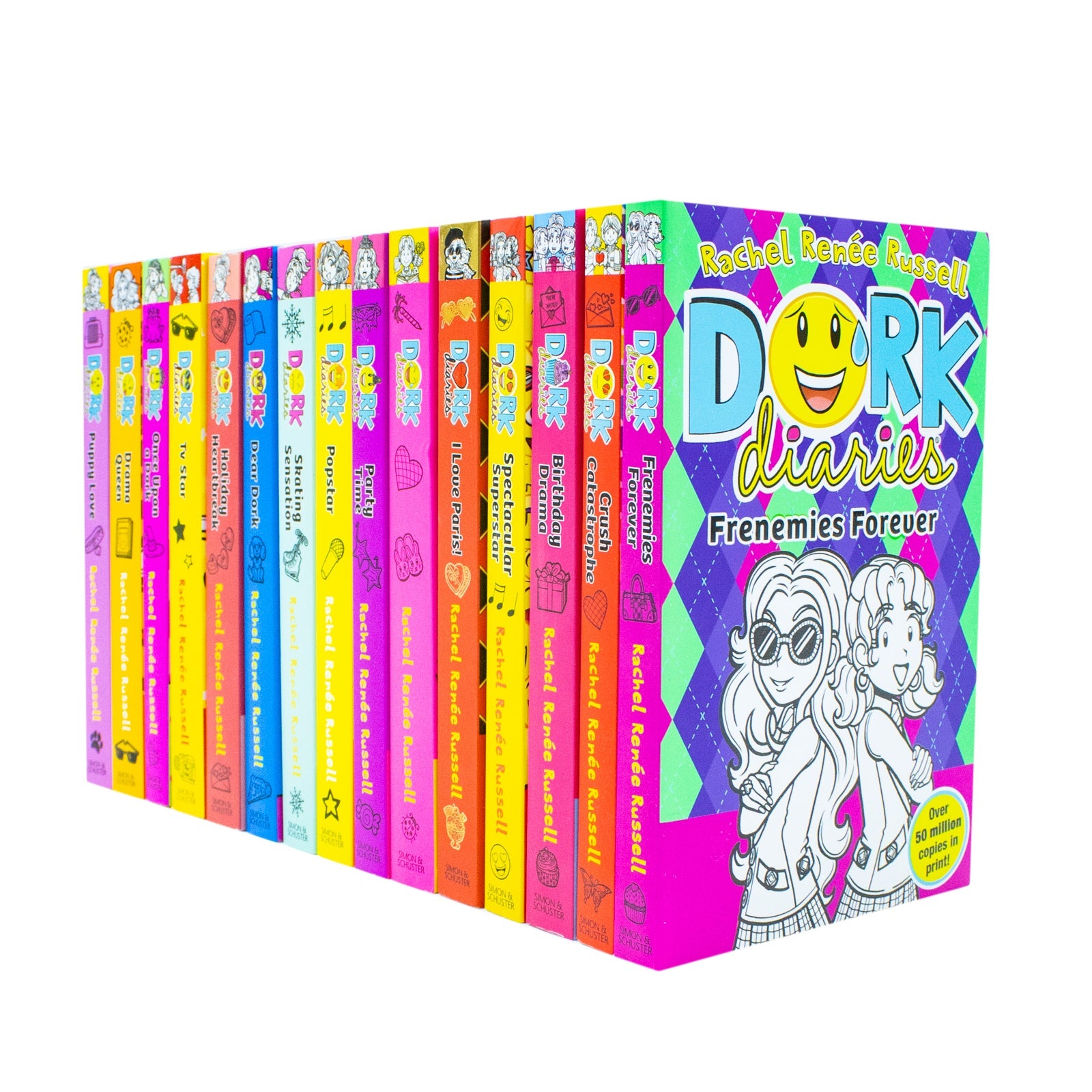 Dork Diaries 15 Book Set Collection Volume 1-15 By Rachel Renee Rushel