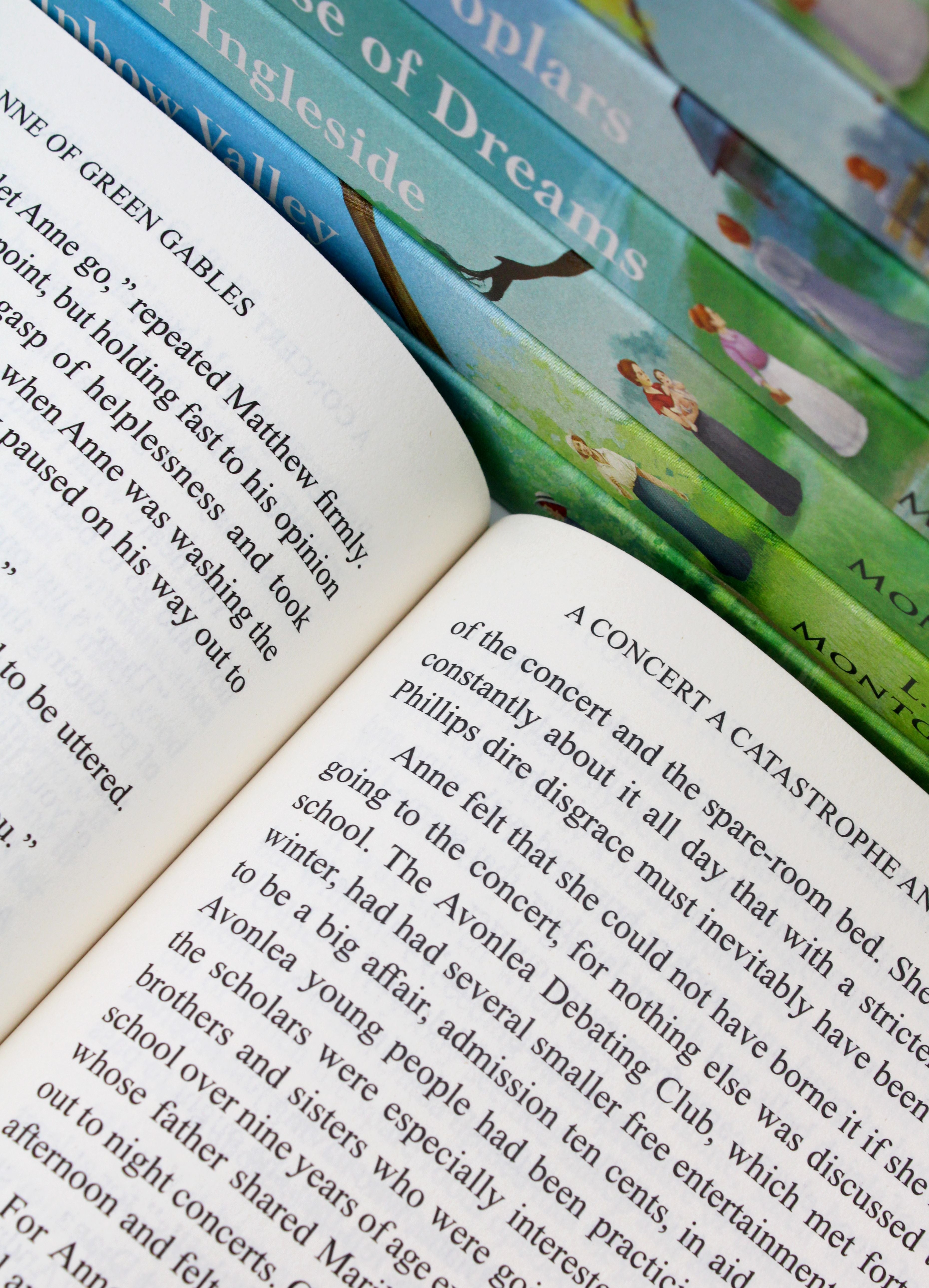 Photo of Anne of Green Gables The Complete Collection Bookset Pages by L.M. Montgomery