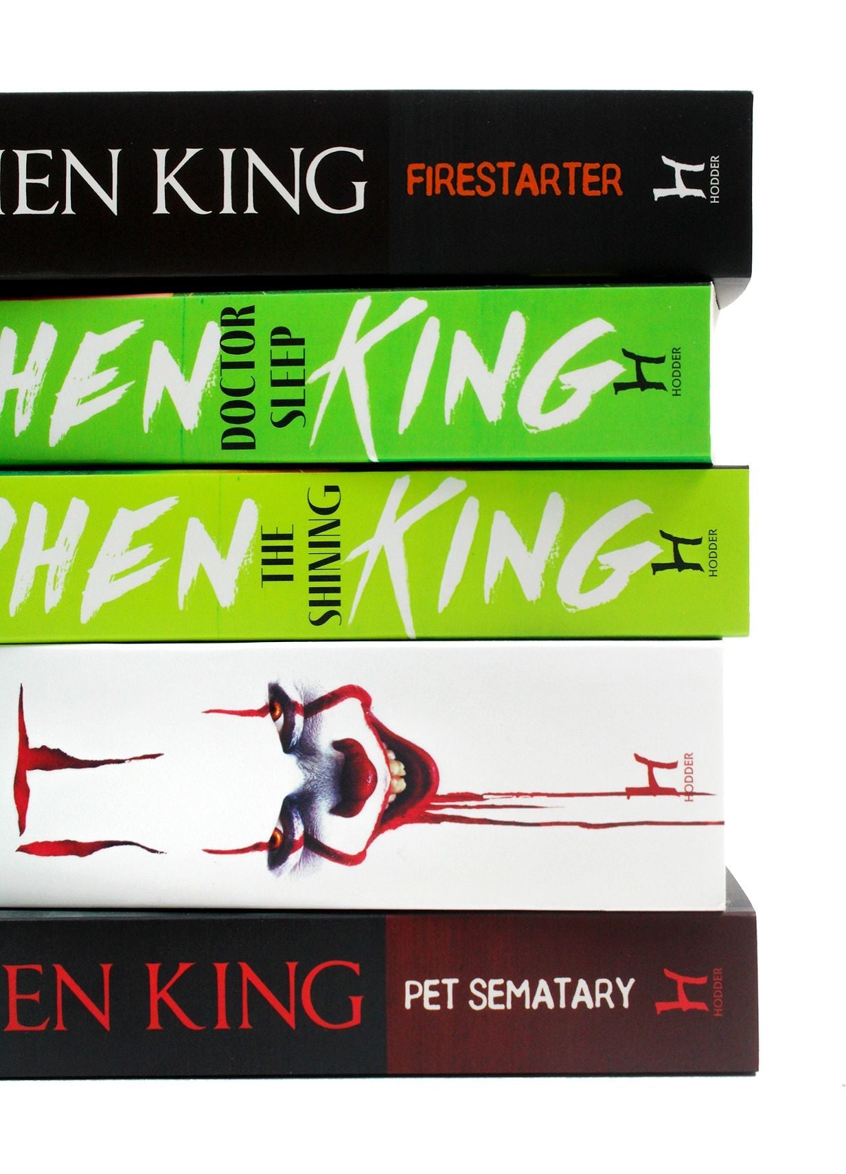 Stephen King 5 Books Collection Set (IT, Pet Sematary, The Shining, Doctor Sleep, Fire Starter