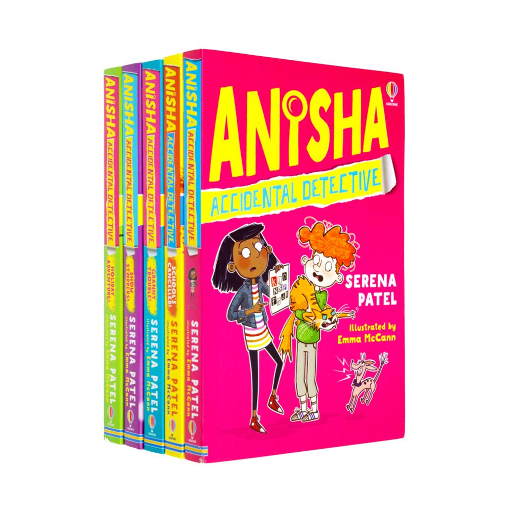 Anisha Accidental Detective Series 5 Book Collection Set by Serena Patel – Fun Mystery Adventures for Kids 9+, Humorous Fiction Series