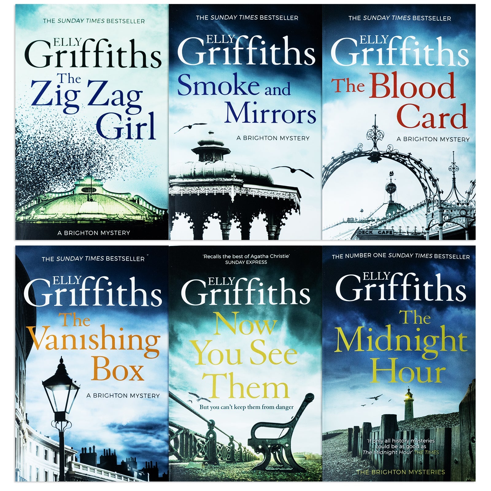 The Brighton Mysteries Series Books 1-6 Collection by Elly Griffiths | Gripping Detective Novels & Thrilling Suspense – A Must-Read Mystery Series