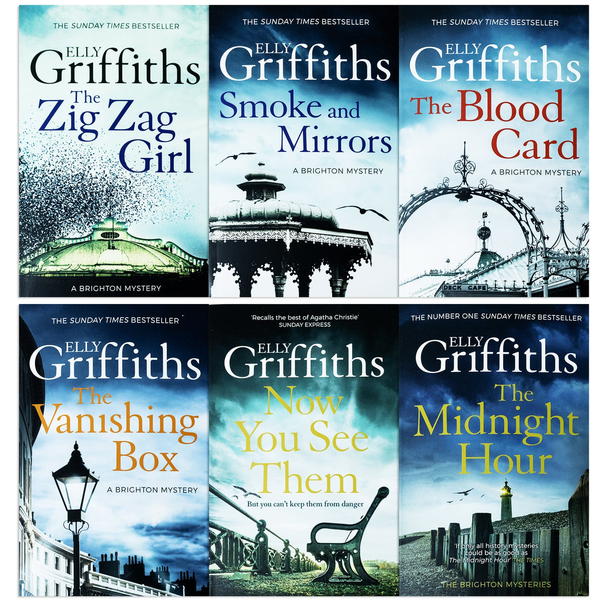 The Brighton Mysteries Series Books 1-6 Collection by Elly Griffiths | Gripping Detective Novels & Thrilling Suspense – A Must-Read Mystery Series