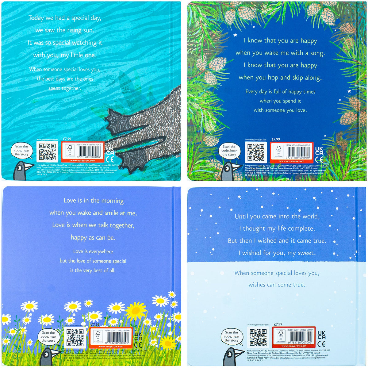 Emma Dodd Animal Series 4-Book Collection Set | Heartwarming Children's Picture Books – Love, Wish, Happy & Together | Family, Storytime & Learning