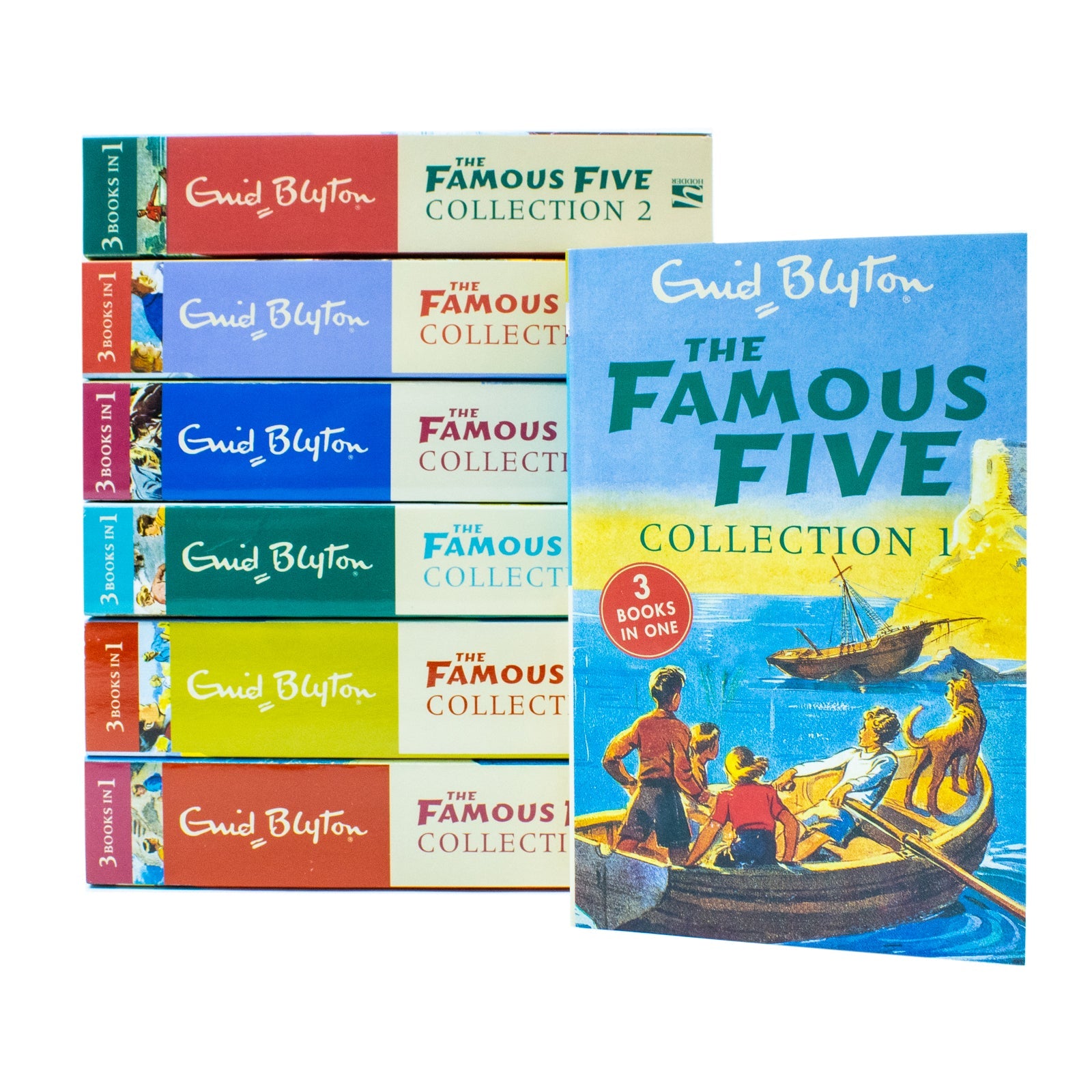 Enid Blyton Famous Five Collection 1-7 Books Set – 21 Classic Adventure Stories | Iconic Children's Book Series in 3-in-1 Editions