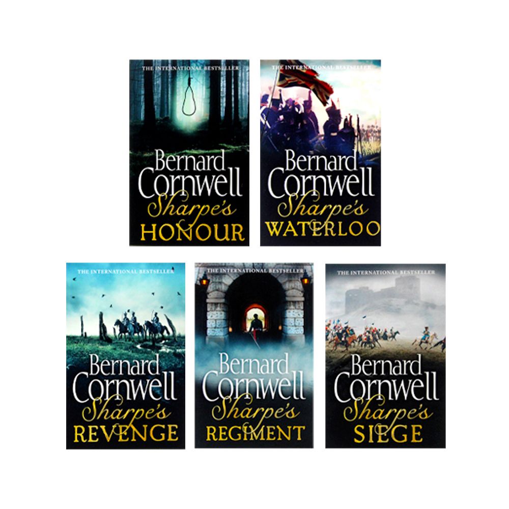 Bernard Cornwell The Sharpe Series 5 Book Collection Set (16-20) – Waterloo, Siege– Historical Fiction, Military Adventure & British History