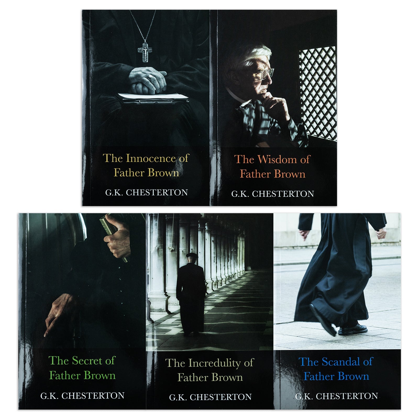 Father Brown Mysteries 5 Book Box Set by G.K. Chesterton | Classic Crime Fiction Series with Detectives, Suspense, Thrillers & Mystery Stories