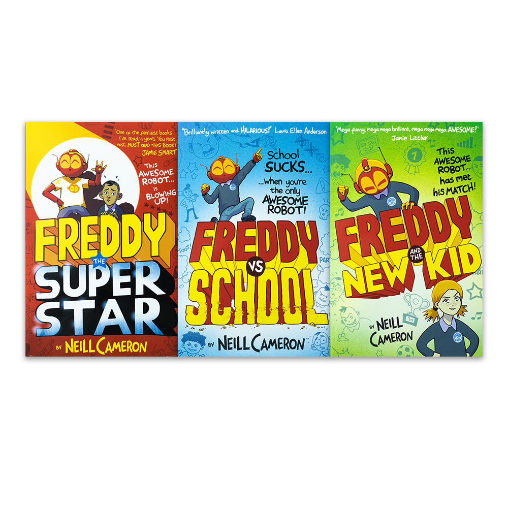 Awesome Robot Chronicles Series Books 1–3 Collection by Neill Cameron –Robot Adventures, Kids Fiction,Action Tales, Stories for Youth Reading