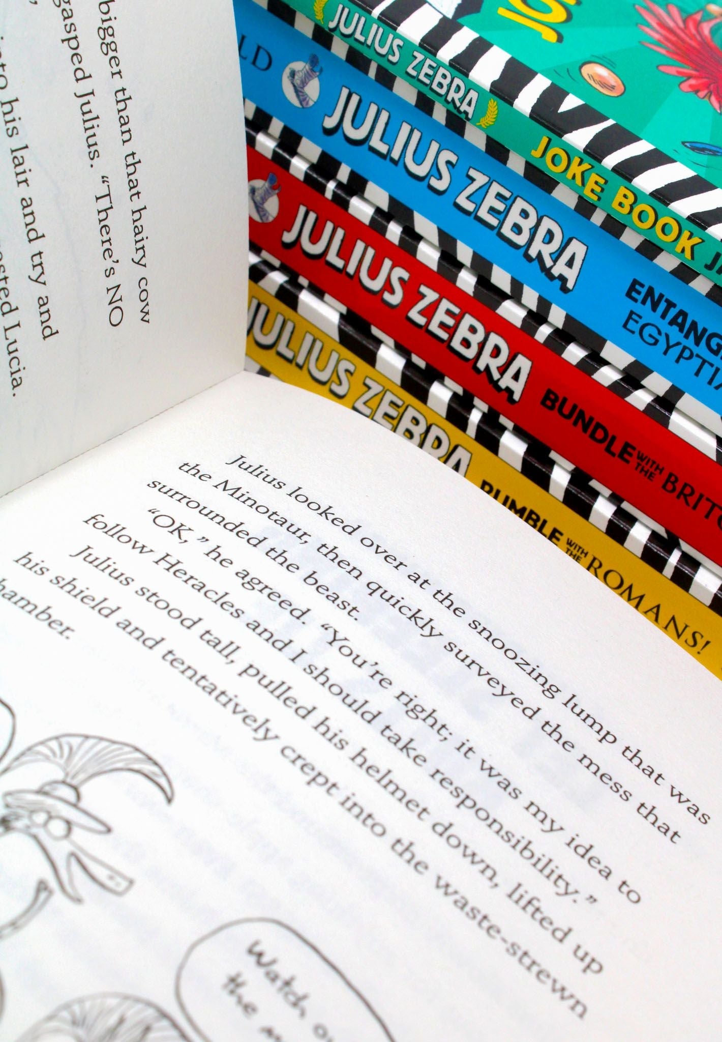 Photo of Julius Zebra The Toga-Tastic 5 Book Collection Box Set Pages by Gary Northfield