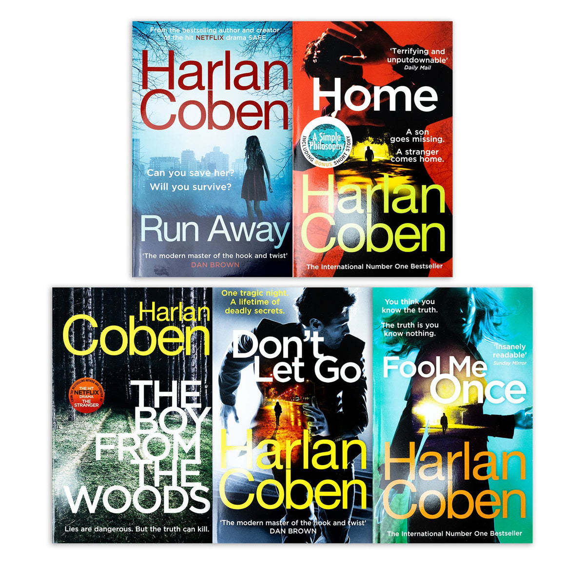 Harlan Coben The Stranger Series 5-Book Collection | Gripping Thriller, Mystery, Suspense, Drama & Psychological Fiction perfect for adults