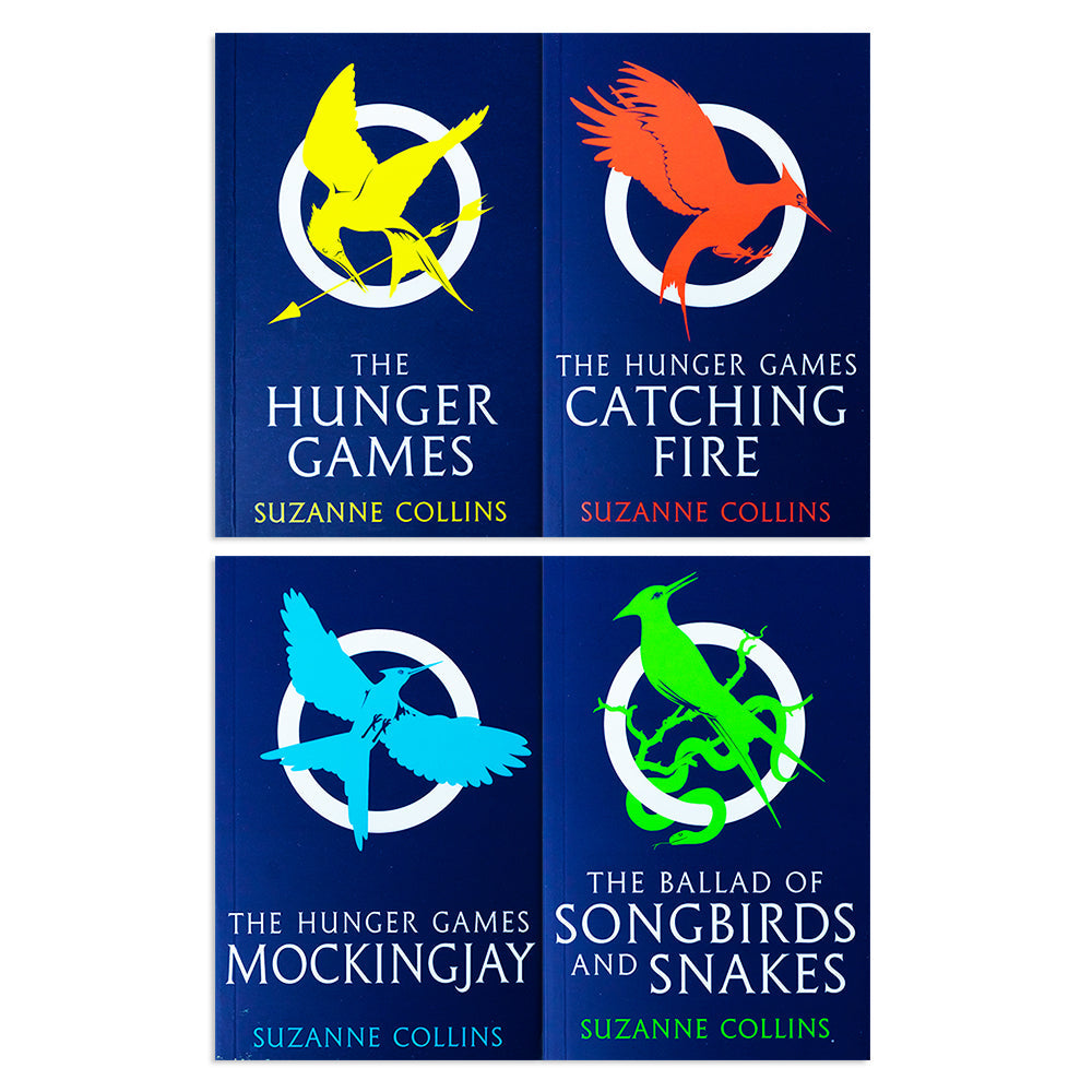 The Hunger Games 4-Book Set by Suzanne Collins | TikTok-Famous YA Fiction, Bestselling Dystopian Series, Adventure Reads for Teens (Paperback)