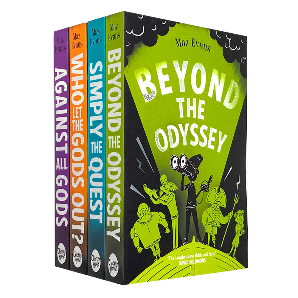 Who Let the Gods Out Series 4-Book Set by Maz Evans | Funny Children’s Fantasy Adventure, Mythology, Chapter Books for Young Readers & Kids' Fiction
