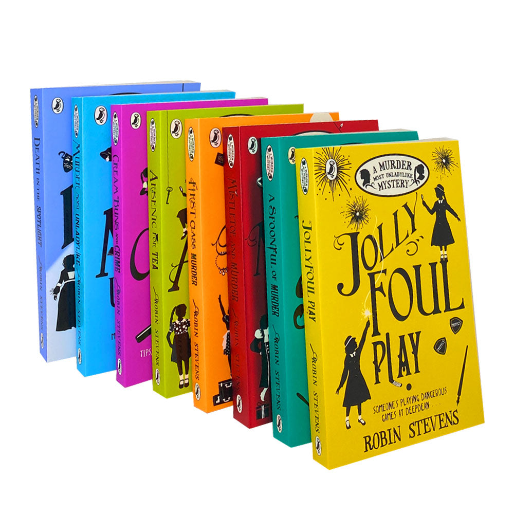 Robin Stevens A Murder Most Unladylike 8 Book Set Collection– Mystery, Murder, Detective Adventure, Suspense & Fun Stories for Young Readers