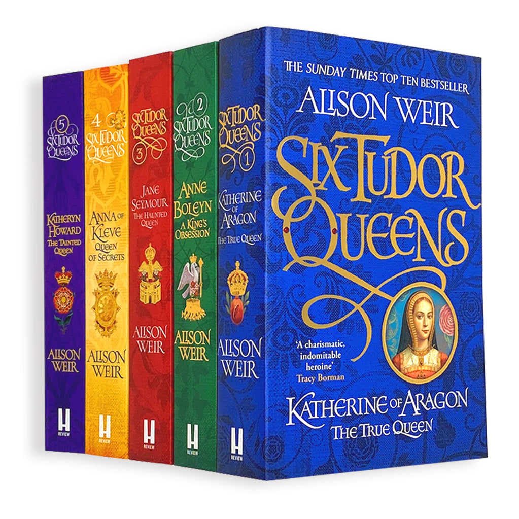 Alison Weir Six Tudor Queens 5 Book Set | Historical Fiction, Tudor History, Queens of England, Biography, Classic Literature, Women’s Stories