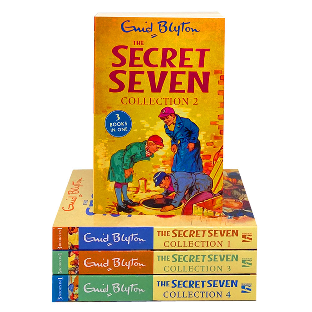 Enid Blyton The Secret Seven 4 Book Set – 12 Stories (Secret Seven, Adventure, Mystery, Well Done Secret Seven, Go Ahead Secret Seven) | Kids Fiction