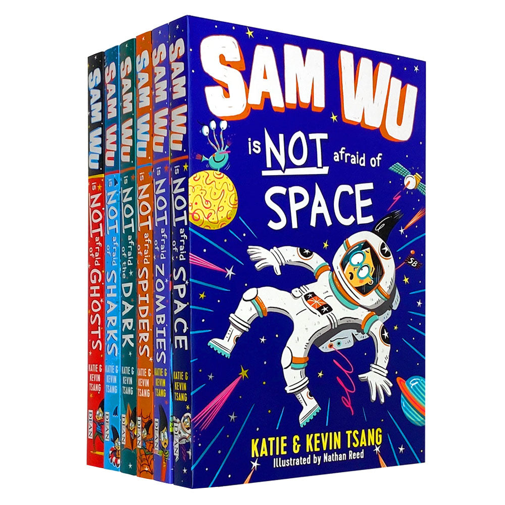 Sam Wu Is Not Afraid 6 Book Children's Collection Box Set by Kevin & Katie Tsang – Fun Adventure Series, Kids Fiction, Reading for Children
