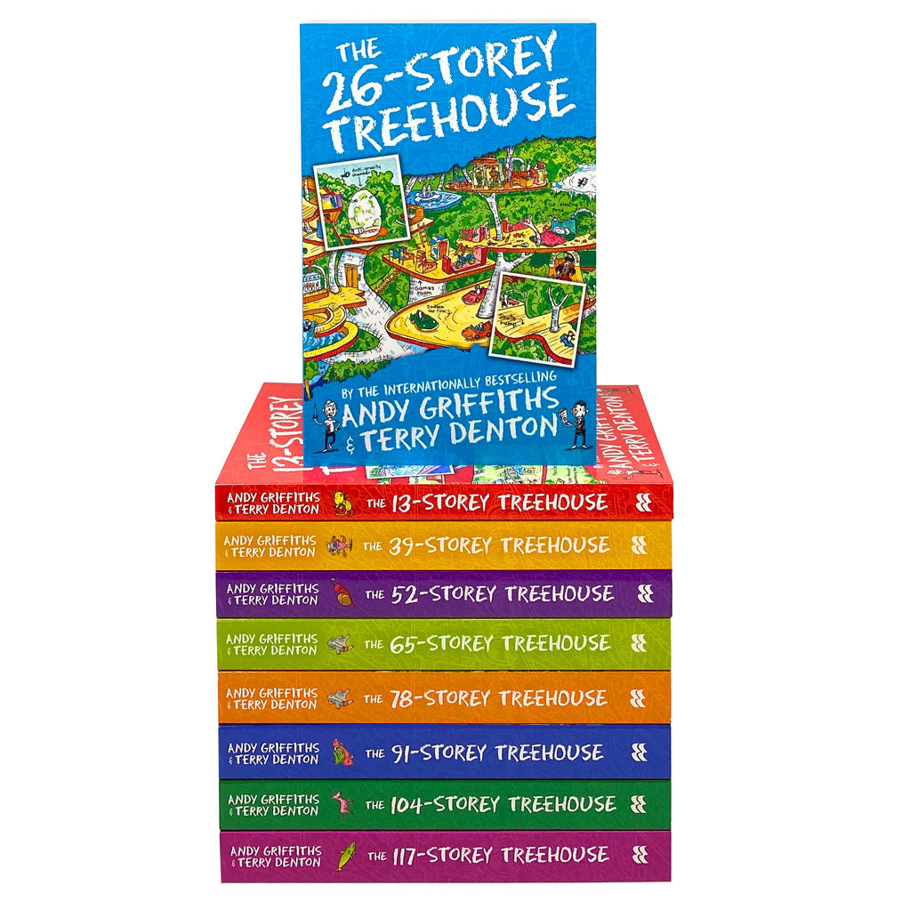 The 13 Storey Treehouse Collection 9 Books Set By Andy Griffiths & Terry Denton