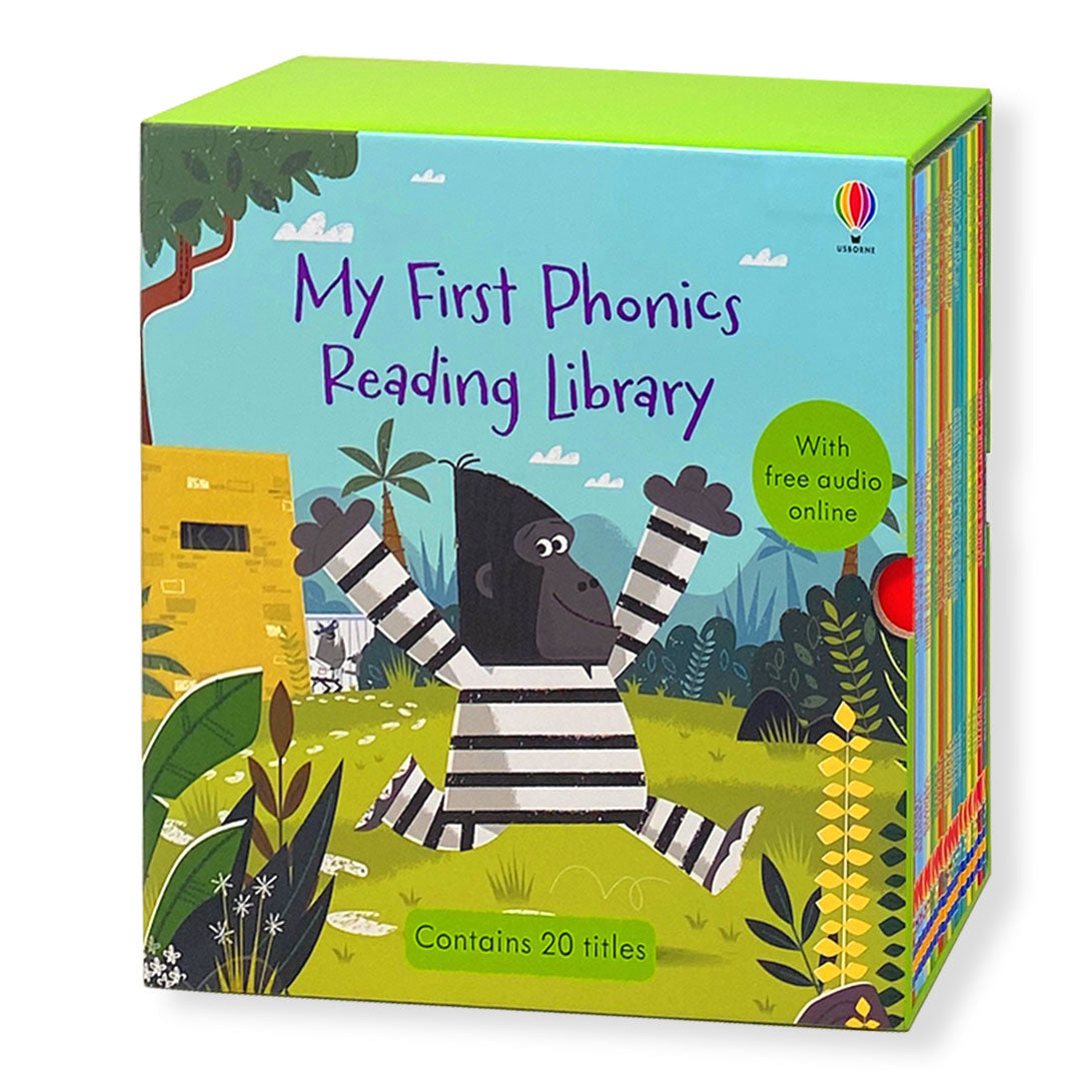 Usborne My First Phonics Reading Library Book Set 20 Books Collection with Free Online Audio Early Learning & Reading for Kids