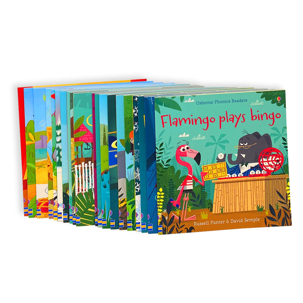 Usborne My First Phonics Reading Library Book Set 20 Books Collection with Free Online Audio Early Learning & Reading for Kids