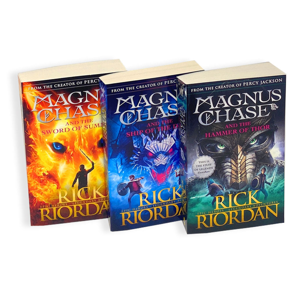 Magnus Chase and the Gods of Asgard Series 3 Book Set by Rick Riordan – Norse Mythology, YA Fantasy, Heroes, Action, Epic Adventure