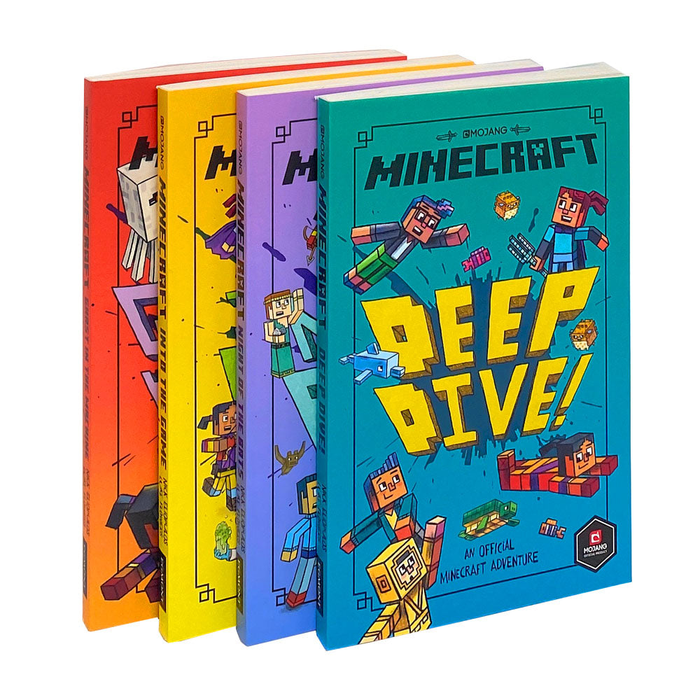 Minecraft: Into the Game – The Woodsword Chronicles Collection | 4-Book Set for Kids | Adventure, Fiction, Fun Reading, Imagination & Exploration