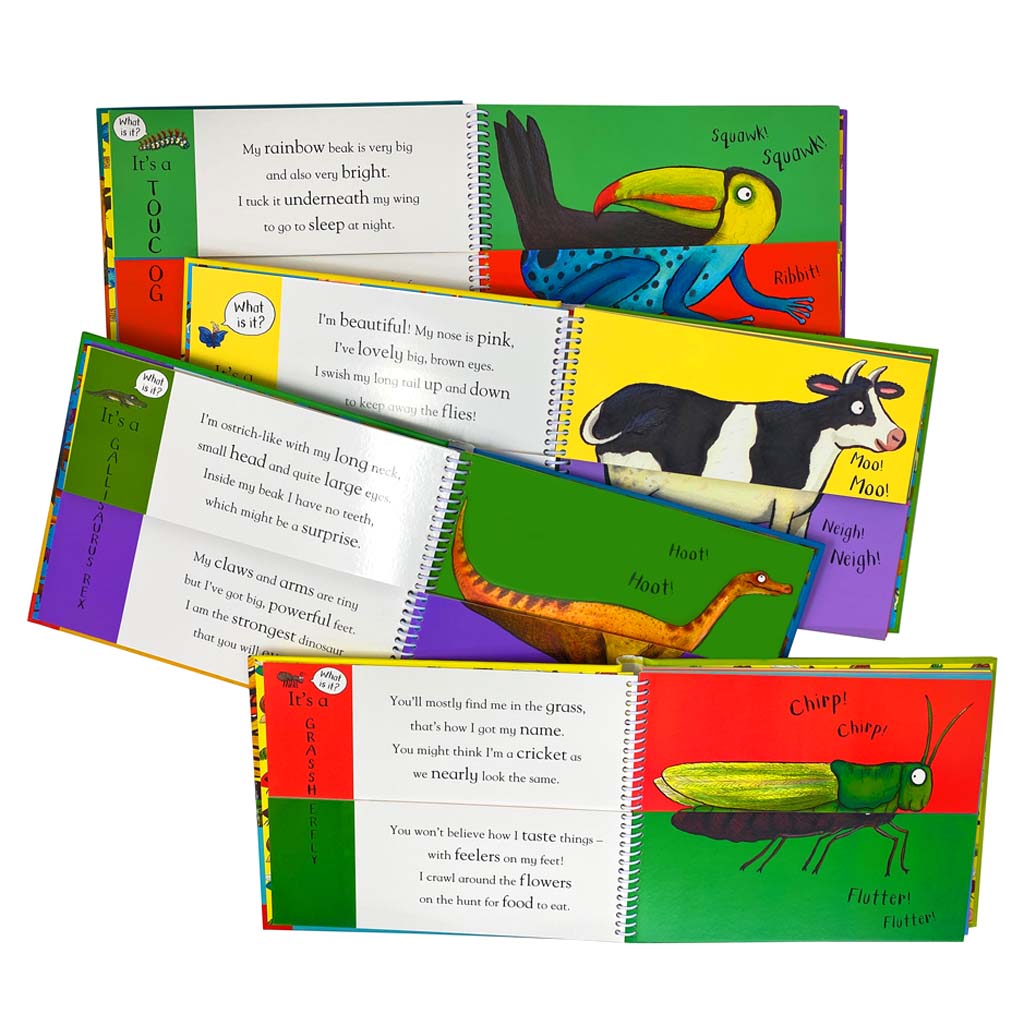 Axel Scheffler's Flip Flap Children's Books 8 Book Hardcover Set: Fun & Interactive Picture Books for Kids, Early Learning & Storytime