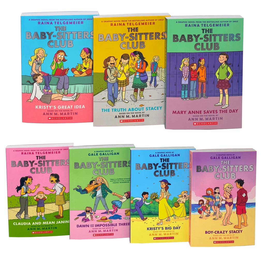 The Baby-Sitters Club Graphic Novels 7 Books Set Collection by Ann M. Martin (Paperback)