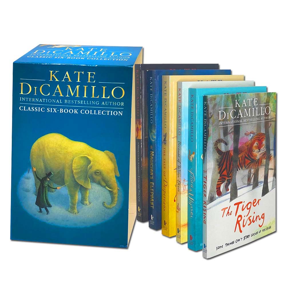 Kate DiCamillo Classic 6 Book Box Set– Beloved Children's Literature, Hardcover Middle Grade Fiction, Wholesome Tales of Adventure, Friendship & Magic
