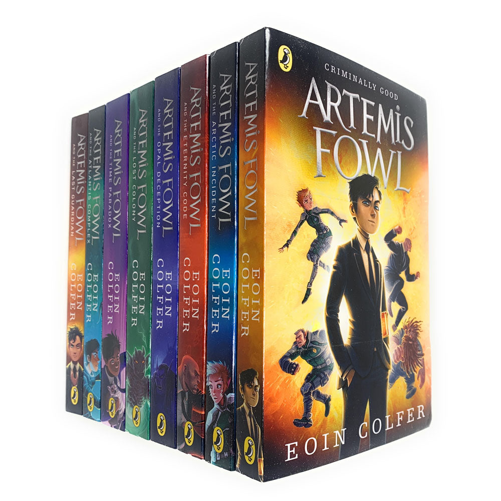 Artemis Fowl 8 Book Collection by Eoin Colfer | Last Guardian, Opal Deception & More | Fantasy, Magic, Adventure, Thrilling Young Adult Books & Novels