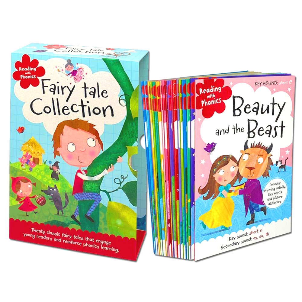 Fairy Tale Phonics Book Set for Kids – 20 Fun & Educational Early Reader Stories | Build Literacy & Reading Skills |Perfect for Bedtime & Learning Fun