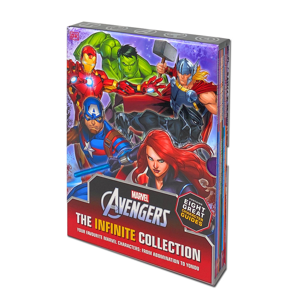 Marvel The Avengers 8 Book Collection Box Set – The Infinite Collection Volume 1 | Superhero Character Guides, Action, Adventure & Kids Fiction Books