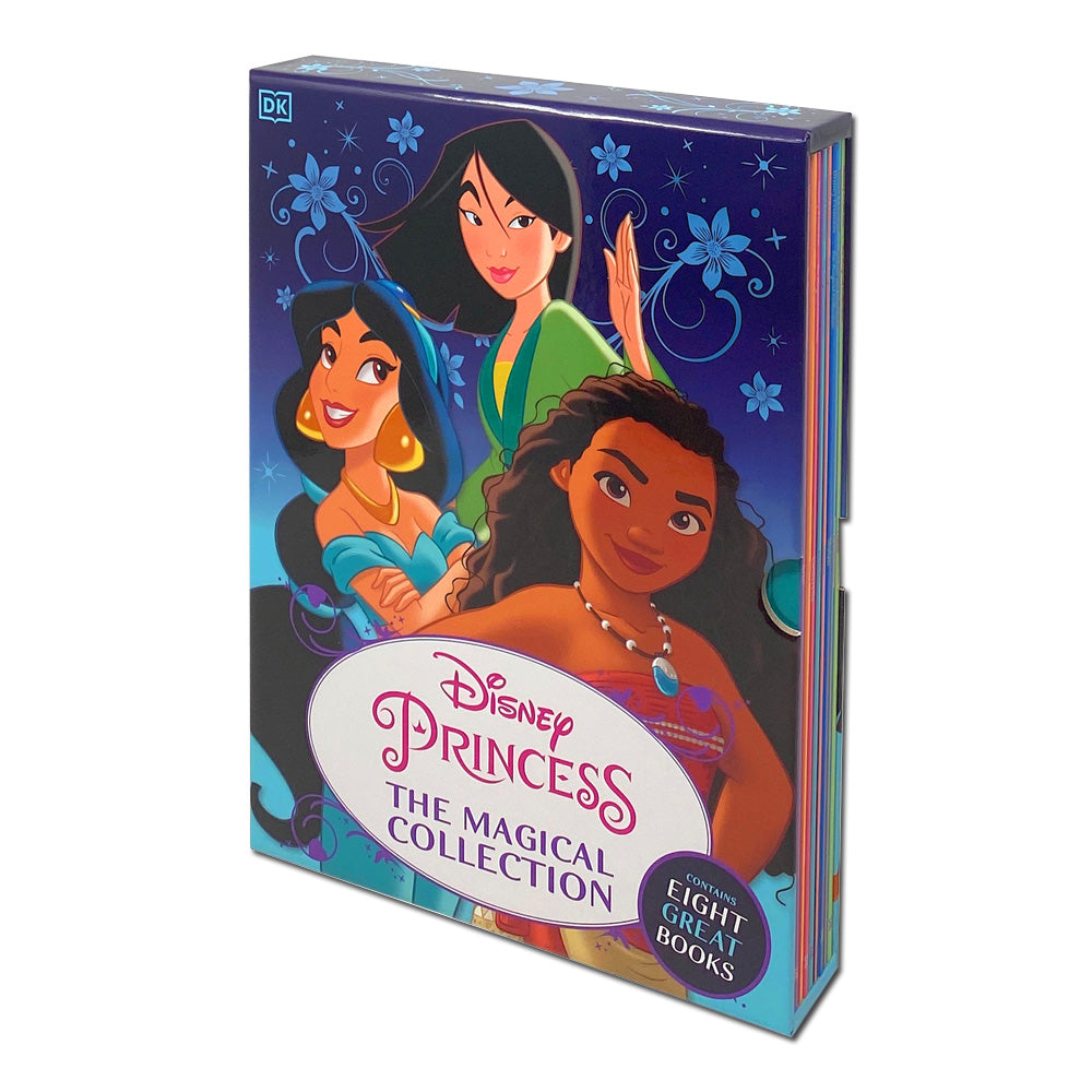 Disney Princess Magical Collection 8 Book Box Set – Moana, Cinderella, Jasmine & More | Fairy Tales, Adventure, Illustrated Stories for Kids Age 6+