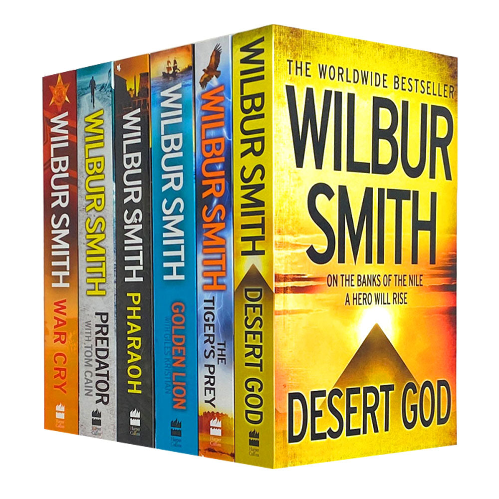 Wilbur Smith Collection 6 Book Set – Adventure Fiction Series, Historical Thriller Novels, Bestselling Books by Top Author for Youth & Adults