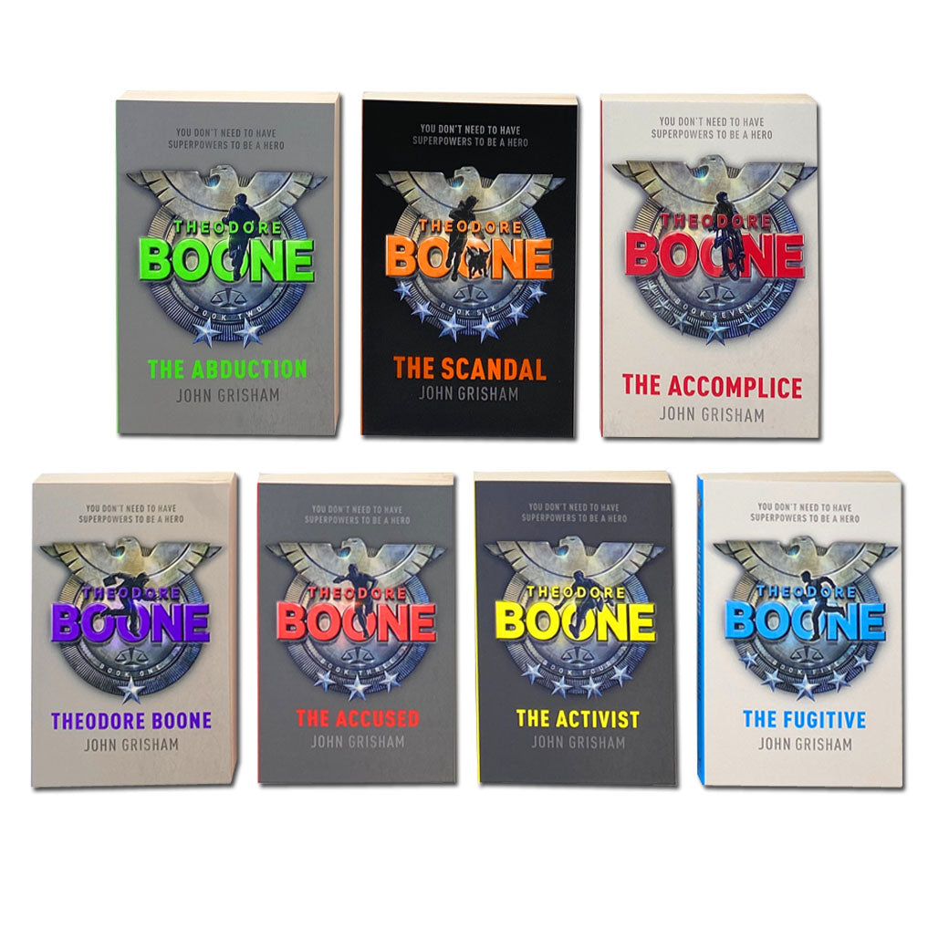 Theodore Boone Series 7-Book Collection Box Set by John Grisham: Mystery, Legal Thriller, Adventure, Detective Fiction, Courtroom Drama & Suspense!