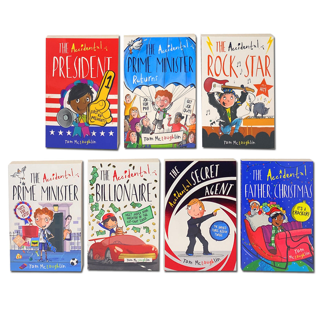 The Accidental Series 7-Book Collection Set by Tom McLaughlin | Funny & Imaginative Children's Fiction – Adventure, Humor & Creativity for 8-12 years